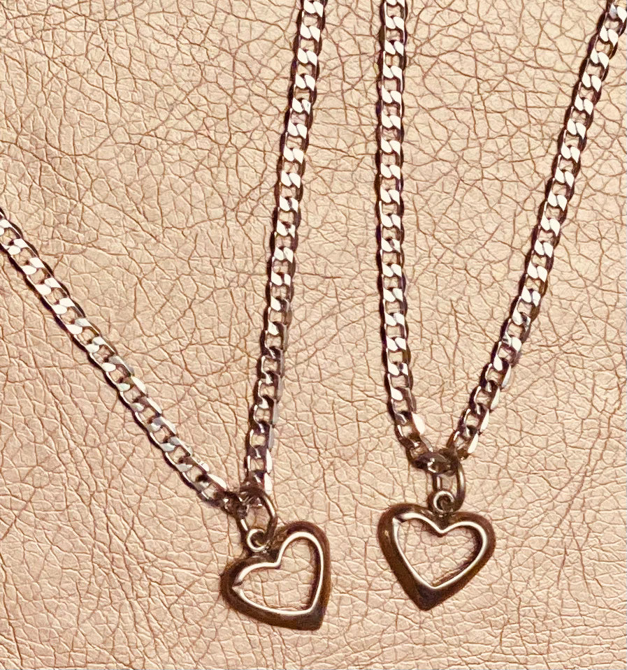 Sterling Silver with Dainty Heart