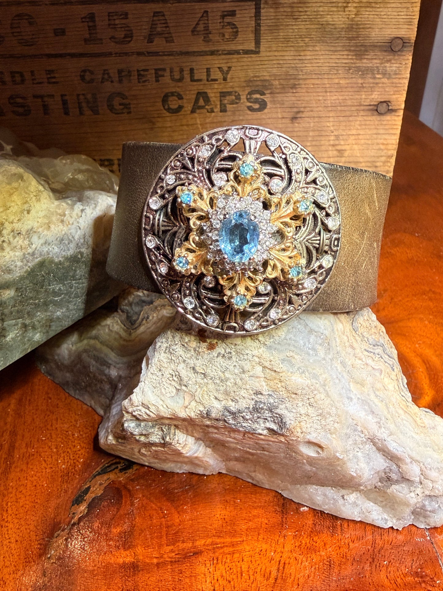 Reclaimed Heirloom Cuff – The Golden Bloom (One of One)