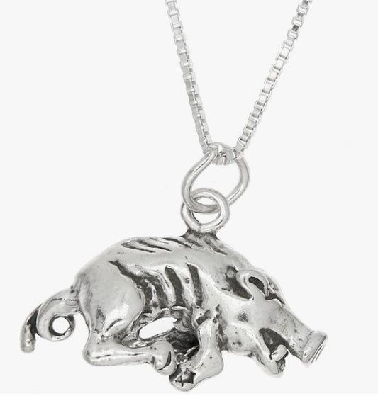 Sterling Silver Razorback Necklace