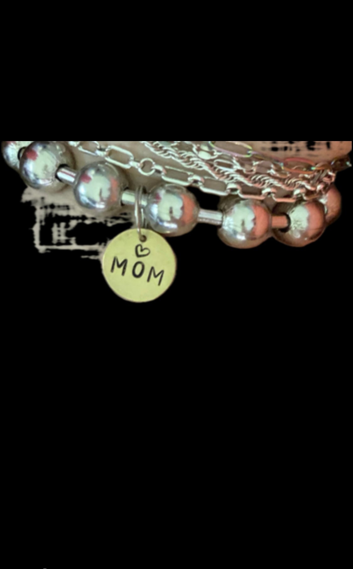 Bold Silver “MAMA” Bracelet