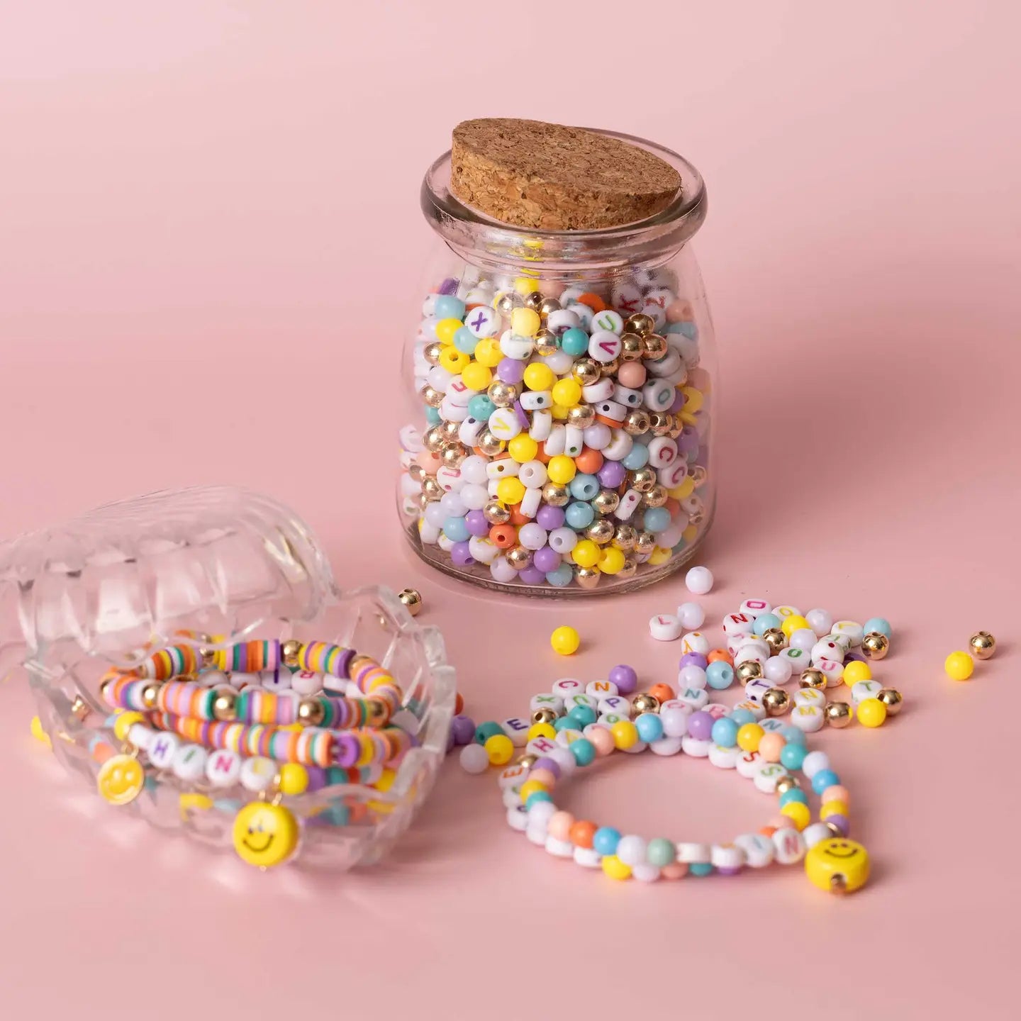 Pastel Shine Bead Jar