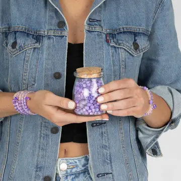 Purple Happy Jar DIY Bead Kit