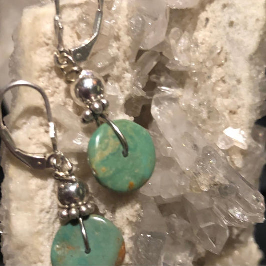 Turquoise and Sterling Silver Earrings