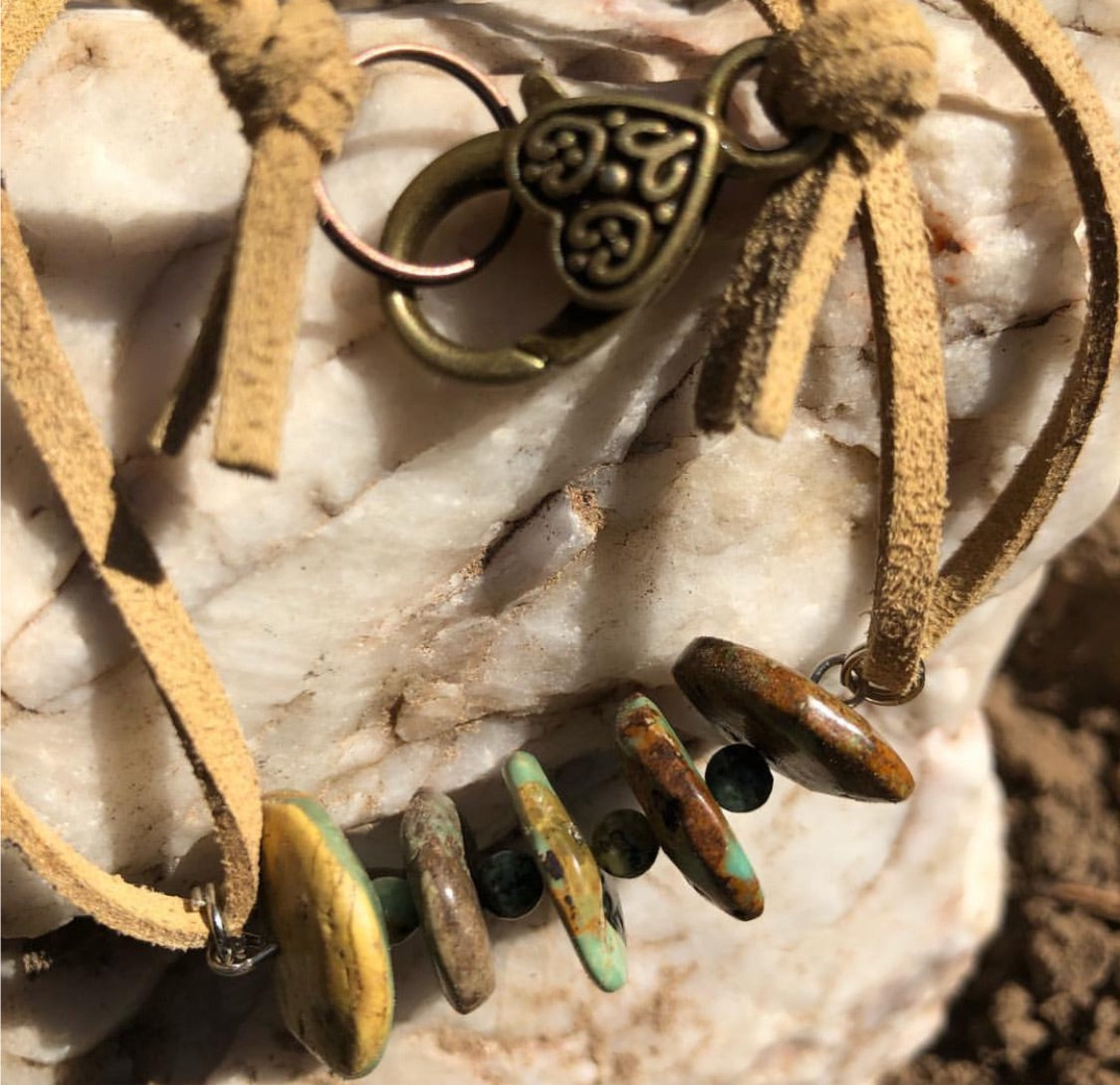 Multi Turquoise Choker Necklace