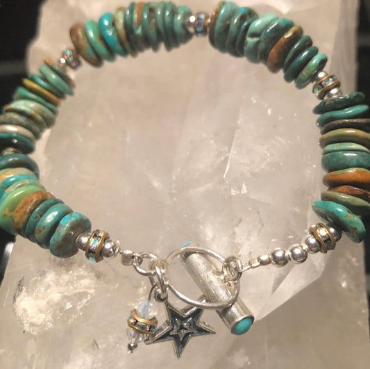 Blue Star Mixed Turquoise Bracelet