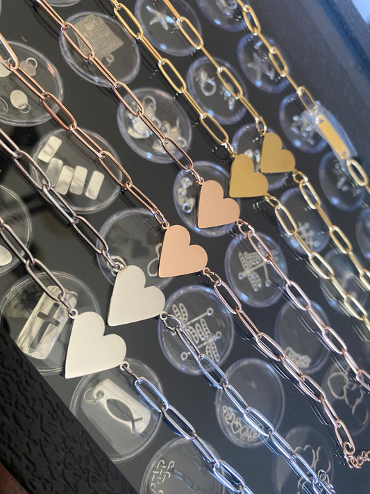 Heart Paperclip Chain